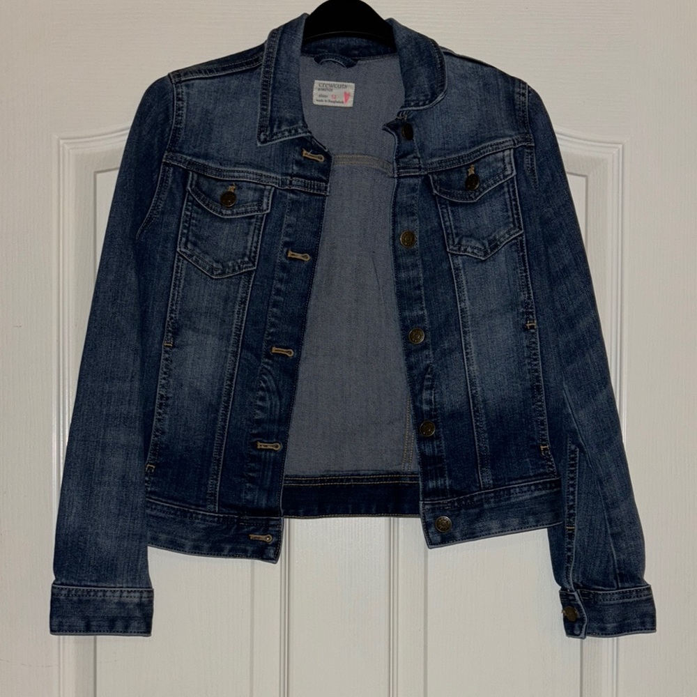 J Crew Kids Classic Blue Denim Jacket - size 12